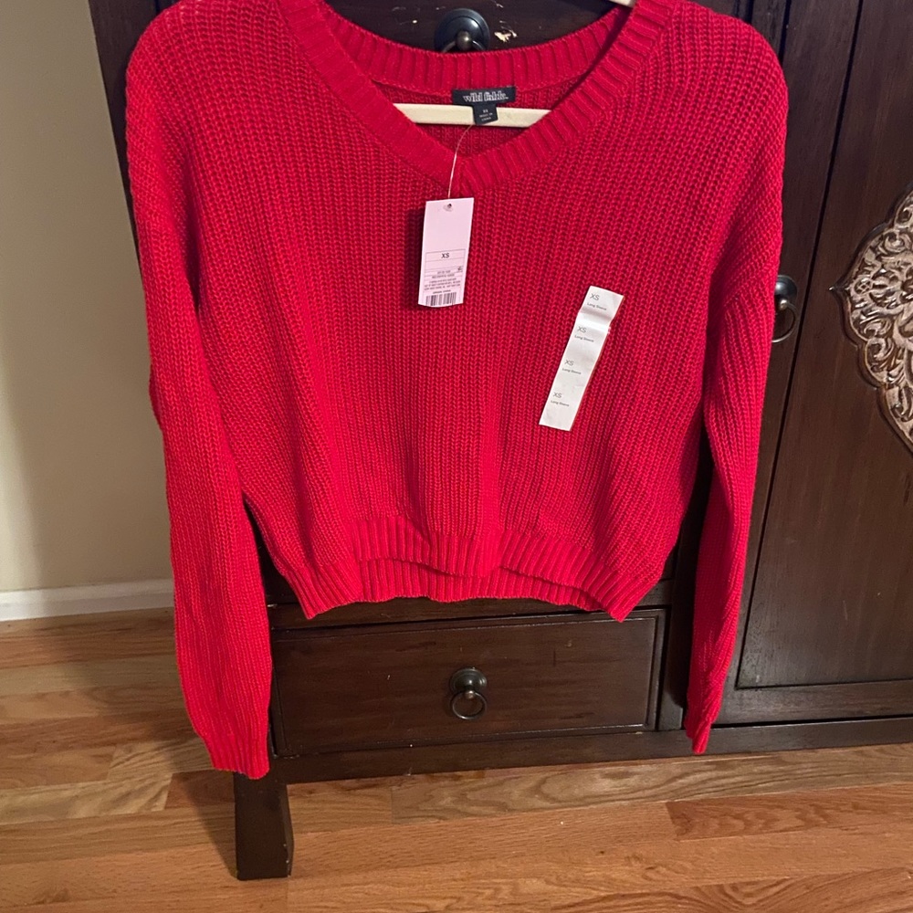 NWT cropped sweater